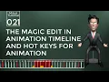 Maya Animation Process Magic Editing in Timeline and Hot Keys Tutorial 021