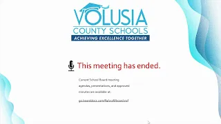 Volusia County School Board Meeting - Session 2026