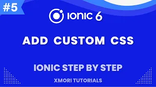How to add custom stylesheet css in ionic - Ionic 6 Step By Step