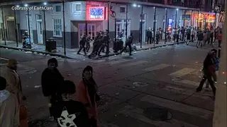 New Orleans police officers seen on EarthCam running toward deadly attack on Bourbon Street