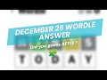 The Dec 26 Wordle Answer Revealed