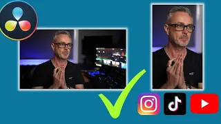 How To Make PORTRAIT Video In DaVinci Resolve In 1min Shorts Instagram Tiktok 