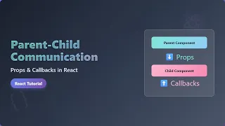 React Parent-Child Communication Props Callbacks Explained