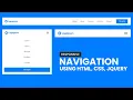 Responsive Navigation Menu Using HTML CSS jQuery