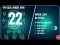 Inner Join in MySQL Part 22