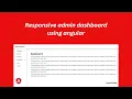 how to create responsive admin dashboard in angular 15 Angular Tutorial