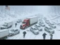 Lagu CHAOS in Minnesota! Een brute sneeuwstorm teistert het Midwesten — Meer dan 400 crashes gemeld in...