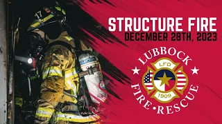 1st Alarm Structure Fire December 28th 2023