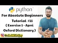 Python Exercise 1 - Apni Dictionary Python Tutorials For Absolute Beginners In Hindi