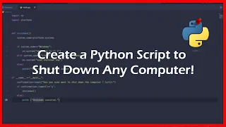 Create a Python Script to Shut Down Any Computer
