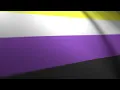 Waving Nonbinary Pride Flag Background - FREE Stock Footage