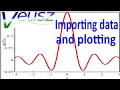 Importing data from a file and plotting in Veusz