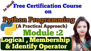 PY10 Python Programming Tutorial Operators in Python Logical Membership and Identity Operator