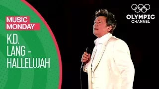 k d lang performs hallelujah vancouver 2010 olympics opening ceremony music monday