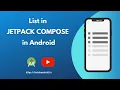 ListView with Jetpack Compose in Android Studio Inside Android Android Studio Tutorial