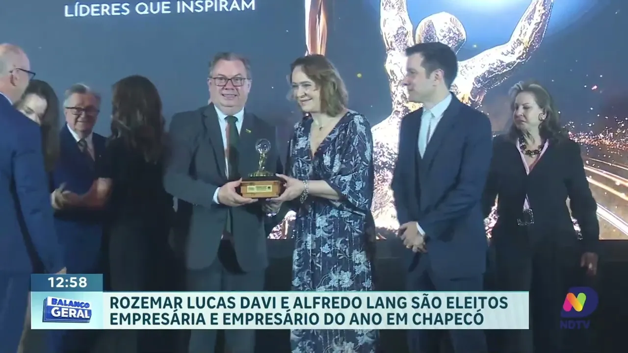 Chapecó Premia Empresário e Empresária do Ano em Evento da ACIC