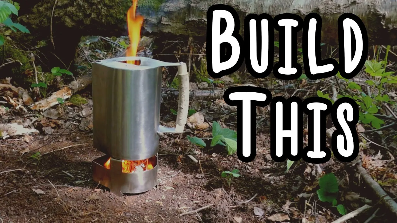 How to make a Storm kettle - Ultimate DIY survival and camping Kelly Ghillie mini rocket Stove