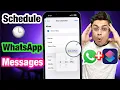 Schedule WhatsApp Messages or Text Messages in iPhone