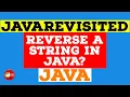 Solved - How to Reverse a String in Java Example Tutorial Code Below