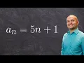When given two terms find the nth term of an arithmetic sequence