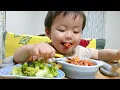 Download Lagu Doria and giant broccoli with mama's handmade meat sauce 👶 ♥ママ手作りミートソースのドリアと超巨大ブロッコリー👶♥