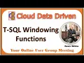 TSQL Windowing Functions in SQL Server SQL Window Functions for Data Science Over clause in SQL
