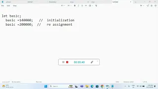 Class 4 Part 1 Java Script Variables String Variables Declaration Assignment