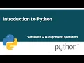 Variables and multiple assignment in Python