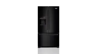 Maytag 24 7-cu ft French Door Refrigerator with Ice Maker Black