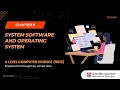AS A Level Computer Science 9618 - Chapter 8 System Software and Operating System