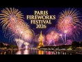 Lagu PARIS FIREWORKS FESTIVAL 2026 | Happy New Year Celebration at the Eiffel Tower
