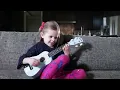 TWINKLE TWINKLE LITTLE STAR - 5-Year-Old Claire's First Song on Ukulele