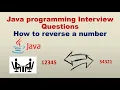 How to reverse a number Automation testing interview questions