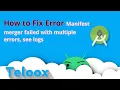 Fix Error Manifest merger failed with multiple errors see logs