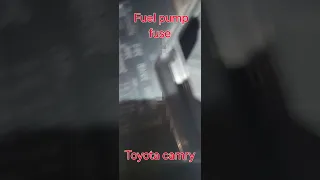 Fuel Pump Fuse For Toyota Camry Diy Toyota 