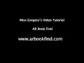ARbookfind com Tutorial