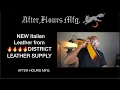 LEATHER HAUL - Italian leather panels from District Leather Supply After Hours MFG