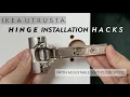 IKEA Utrusta Hinge Installation and Adjustment Tips Watch before your next IKEA project