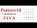 Pattern - 10 star and number print in java code with ved Star pattern print number pattern