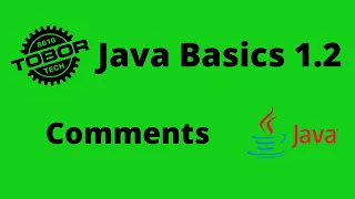 Comments in Java - Java Basics 1 2