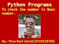 Python program to check the Number is Buzz Number