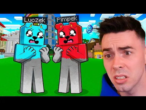 Video Thumbnail: LUCZEK i PIMPEK STRACILI KOLORY w Minecraft! 🎨😭