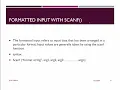 Formatted input and output in C