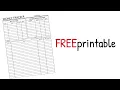 MONEY TRACKER FREE PRINTABLE