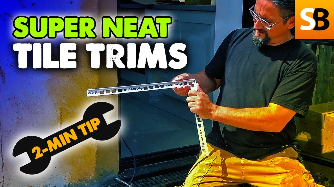 Neat & Simple Tiling Trims ~ 2-Minute Tip