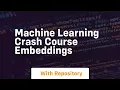 machine learning crash course embeddings