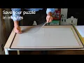 How to Glue 1000 Piece Puzzles Together in Minutes - Frame a Puzzle without Glue