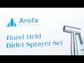 Installing the handheld bidet Arofa bidet from Amazon