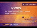 Loops in Java for Beginners for while do-while break continue Module 1 6 AARAMBH