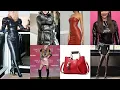 how to style with gorgeous latex leather outfits for women girls